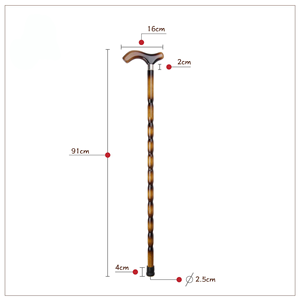 Gli anziani usano stampelle in legno come stampelle artigianali in legno leggere <span class=keywords><strong>e</strong></span> antiscivolo - Product Image 5