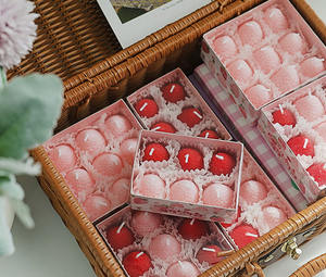 Vela Aromática de Cera de Soja al por Mayor, Decoraciones para el Día de San Valentín, Accesorio de Boda Económico, Vela Rosa de Fresa al por Mayor - Product Image 5