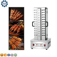 Nouvelle Conception - Machine à Shawarma au Gaz à 10 Brûleurs - Grill Rotatif Commercial pour Kebab avec Bonne Valve