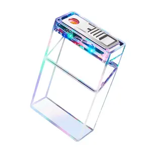 KY 20 pièces Transparent coloré Portable Usb charge sans flamme en plastique classique étui à cigarettes support