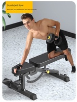 Banc de musculation multifonctionnel réglable et robuste, banc de musculation avec haltères, capacité de 500 kg, banc pliable à position plate