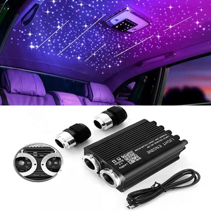 32W 듀얼 헤드 LED 반짝임 광섬유 별빛 헤드라이너 키트 IP65 유성 슈팅 스타 천장 0.75mm 3 미터 1000pcs + 200pcs - Product Image 1