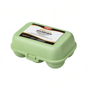 KozioL <b>Egg</b> Box <b>Eggs</b> To Go Mini Green 6 Compartment <b>Storage</b> Container For Fresh <b>Eggs</b> On The Go - Product Image 2