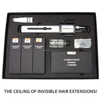 Kit d'outils de coiffure en alliage de titane Comblinees Zero-Gel – Pinces pour extensions de cheveux invisibles et sans couture, pratiques et rapides pour salon