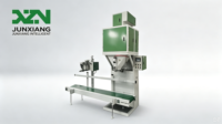 Báscula de Pesaje y Empaquetado Semiautomática de Alta Productividad de 10-50 kg para Granos, Cacahuetes, Trigo, Fertilizantes, Pellets de Plástico, Semillas y Productos Granulares