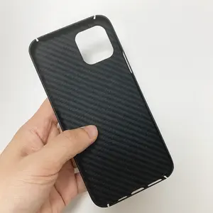 Hot Sale Ultra Thin Real Aramid Fiber Mobile Phone Case For Luxury Iphone 13 14 Plus 15 Pro Protective Cover