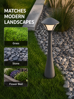 Lampe de balise de jardin AC85-265V 12W, étanche IP65, moderne, pour aménagement paysager extérieur, éclairage blanc chaud pour jardin, villa, parterre de fleurs