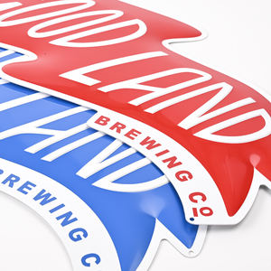 Cetak khusus dekorasi dinding luar ruangan seni iklan logam jalanan tanda timah emboss plak logam tanda timah - Product Image 2