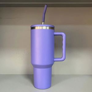 Insulated <b>Travel</b> Car H3.0 <b>Handle</b> Tumbler 40oz <b>Mug</b> Lid Straw Anti-Slip OEM ODM Custom Logo - Product Image 5