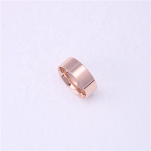 Bagues simples en acier inoxydable, 6MM, 2 pièces <span class=keywords><strong>pour</strong></span> hommes et femmes, anneau doré, bandes épaisses, empilables, Couple, disponibles en or - Product Image 6