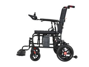 Silla de ruedas eléctrica para el cuidado de la salud no válida, portátil y plegable, Motor de cepillo de 250W * 2, silla de ruedas eléctrica de acero al carbono para personas mayores - Product Image 3