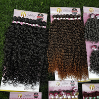 Extensions de cheveux synthétiques résistantes à la chaleur Julianna Bio Organic Protein Fiber Super 9X 6X, lot de 9 pièces, texture crépue