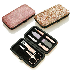 Wellflyer 12 pièces impression <span class=keywords><strong>de</strong></span> fleurs filles rose <span class=keywords><strong>manucure</strong></span> pédicure ensemble 16 pièces <span class=keywords><strong>complet</strong></span> ongles salon outils - Product Image 3
