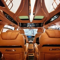 Kit de conversion intérieur VIP complet pour Mercedes V-Class W447 Vito, sièges capitaine en cuir, écran de toit avec éclairage dôme or rose, OEM