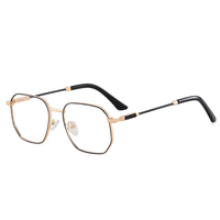 MS 91360 2024 nuevas gafas para hombre, gafas cuadradas clásicas de Metal, montura óptica, gafas antiluz azul, gafas de diseño de moda