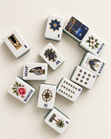 Jeu de Mahjong Américain Marocain Personnalisé 160 Tuiles Acryliques Multicouches Jeu de Société Botanique Céleste avec Jokers NMJL