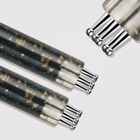 Nouveau stylo à points pour nail art, outil de prélèvement à manche acrylique, pour pétales de fleurs, salon, doigt, DIY