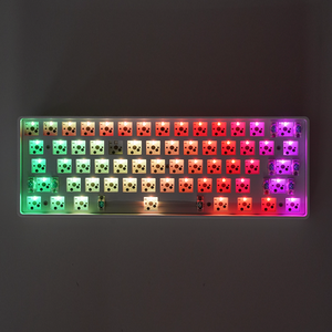 MATHEW TECH MK61, Teclado mecánico Rgb tipo C de buena calidad, Teclado mecánico inalámbrico blanco para juegos, Kit de teclado Diy de 2,4 Ghz - Product Image 4
