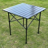 Nouvelle table de mahjong en fer 2026, pliable et relevable, pour l'extérieur, le camping et le divertissement, mobilier d'extérieur noir mat