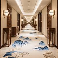 Tapis en laine d'usine, hall de luxe, hôtel haut de gamme 5 étoiles, tapis tissé Axminster