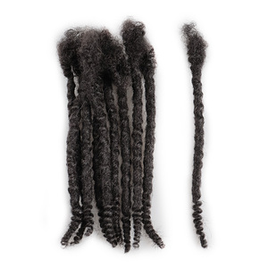 Offre Spéciale Afro Crépus <span class=keywords><strong>Naturel</strong></span> <span class=keywords><strong>Cheveux</strong></span> <span class=keywords><strong>Rasta</strong></span> Humains 10 Pouces 0.4-1.0 cm <span class=keywords><strong>Naturel</strong></span> Noir Humain Dread Texturé Locs - Product Image 2