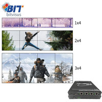 Dispositif de traitement vidéo programmable EDID 1*2 1*3 1*4 2*2 2*4 3*4 Commutateurs de traitement d'images 4*1 4*2 4*3 4K Collage multi-écrans