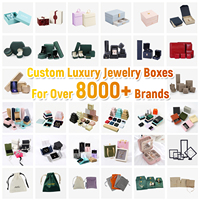 Boîte cadeau personnalisée en carton coulissant de qualité supérieure pour bijoux avec logo