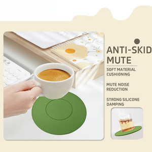 Silicone Pad Round Food Grade Heat Resistant Non Slip Placemat <b>Kitchen</b> <b>Mat</b> - Product Image 2