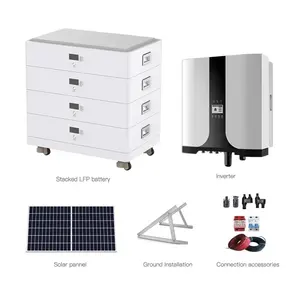 15kw home module kit price 10kw 12kw 10kva 20kw panel set 100kw pv power solar energy hybrid solar generator system