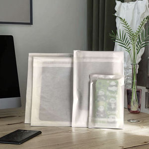 Factory Direct 100% Recyclable <b>Biodegradable</b> Semi‑Transparent Glassine Coated Self‑Adhesive <b>Paper</b> Bag for Phone Case Pack - Product Image 3