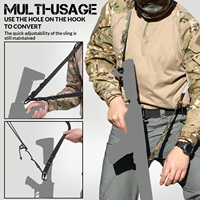 Sangle tactique robuste, cordon élastique en spirale pour outils, anti-perte, corde à ressort rétractable avec mousqueton pour la chasse en plein air