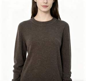 कस्टम लोगो महिलाओं के चालक दल गर्दन बुना हुआ स्वेटर नरम ऐक्रेलिक ऊन मिश्रण पल्लोवर लंबी आस्तीन आकस्मिक सभी मौसमों को दैनिक पहनने के लिए - Product Image 1