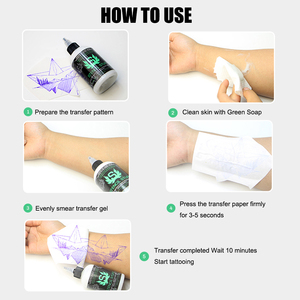 Crema para Plantillas de Tatuajes, Papel para Impresora Térmica, Solución de Tinta para Copiadora, Gel de Transferencia de Aceite para Suministros de Arte Corporal - Product Image 2
