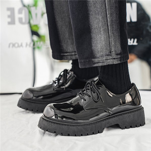 2024 <span class=keywords><strong>pas</strong></span> <span class=keywords><strong>cher</strong></span> hommes nouvelle plate-forme chaussures en cuir haute cheville hommes mocassins décontractés à lacets chaussures en cuir d'affaires - Product Image 6