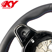 Volant en cuir et fibre de carbone personnalisé LCI adapté aux BMW G20 G2X G30 G3X G80 G82 G87 G05 G06 G07 F9X 2018-2024