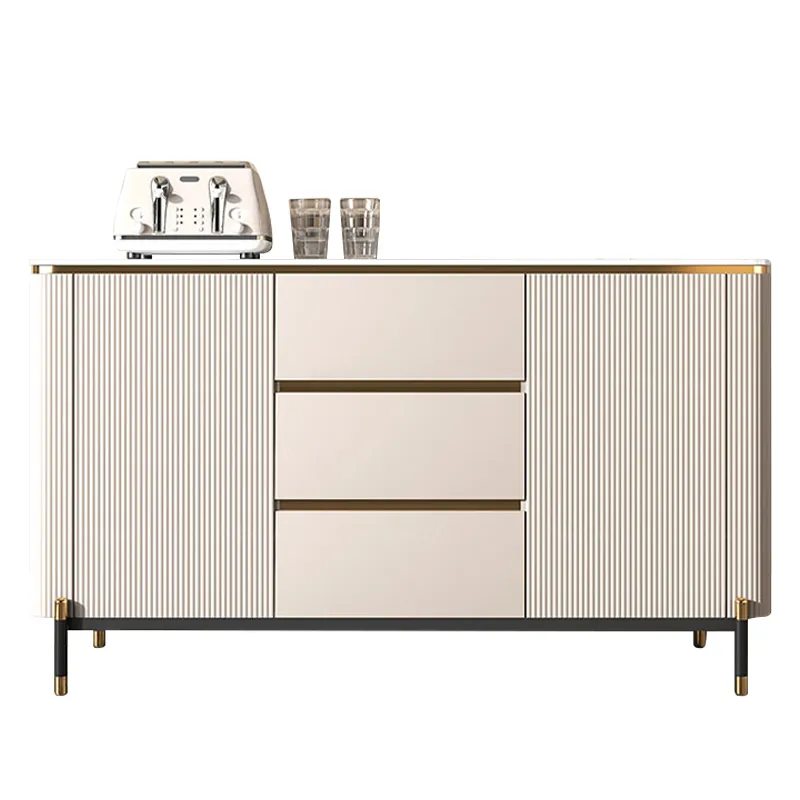 rattan white wooden cabinet wooden storage cabinet cupboard dressers 3 drawers bedroom furniture Sideboard Buffet