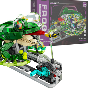 898 + pcs Cyborg loạt động vật Ếch khối xây dựng thiết lập với màn hình đứng và đèn moc cơ khí cá mập ếch Khối quà tặng - Product Image 3