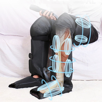 Masseur de jambes à compression d'air avec chaleur |   Appareil de stimulation de la circulation et de drainage lymphatique pour la récupération