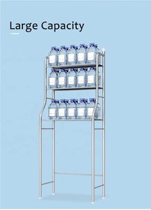 Acier inoxydable 3 Plateau Salle <span class=keywords><strong>De</strong></span> Bains Wc Rack Salle <span class=keywords><strong>De</strong></span> Bains Coin Stand Organisateur <span class=keywords><strong>De</strong></span> Stockage <span class=keywords><strong>De</strong></span> Machine À Laver Salle <span class=keywords><strong>De</strong></span> Bains Plateau Tour - Product Image 4