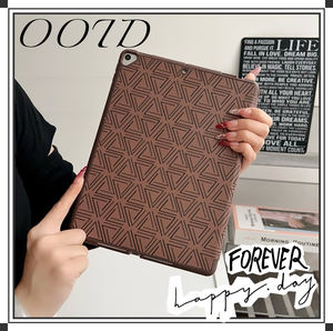 Échiquier Texture support 3 plis pour <span class=keywords><strong>iPad</strong></span> <span class=keywords><strong>5</strong></span> 6 7 8 9 10e génération étui Air Pro 2024 MINI 3 4 Pro 11 12.9 13 pouces housse en cuir - Product Image 6