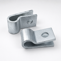 Clip de fixation R Line pour câble de messagerie de lampadaire, galvanisé, robuste, conforme ASTM A153, raccords de quincaillerie utilitaire, vente en gros