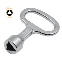 Clé triangulaire universelle à haute adaptabilité pour serrures de porte d'ascenseur, robinets de compteur d'eau et armoires électriques