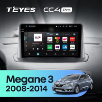 TEYES-Autoradio CC4 PRO, pour Renault Fluence Megane 3 2008 - 2014 CarPlay Android Auto 2DIN, autoradio multimédia stéréo