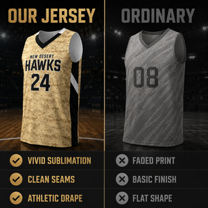 Maglia da Basket Personalizzata Sublimata ad Asciugatura Rapida Traspirante Nera e Oro in Poliestere con Numero per Uomini e Ragazzi - Product Image 6