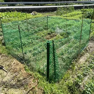 Venda imperdível malha de segurança para cerca de plástico PE verde laranja para jardim de pequenos animais