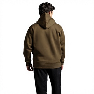 Toronto Maple Leaf Quarter-<b>Zip</b> <b>Hooded</b> Sweatshirt Brown Cotton Fleece Anti-Shrink Print Front Pocket Casual Autumn Wear Regular - Product Image 2