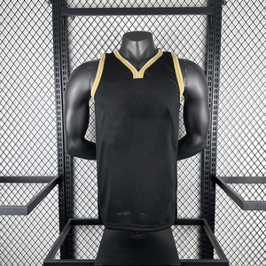 Maillot de basket-ball pas cher 2024 <span class=keywords><strong>Golden</strong></span> State 30 <span class=keywords><strong>Stephen</strong></span> <span class=keywords><strong>Curry</strong></span> Noir Or - Product Image 4