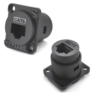 Competitive Price SCAT6A Panel Mount Plastic Cat5e Medical Communication Adapters Cable Rj45 Cat6 Connectors