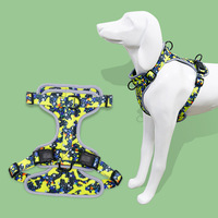Motifs personnalisables 53 couleurs doux confortable harnais pour chien anti-évasion gilet en nylon respirant chats XS espace coton néoprène