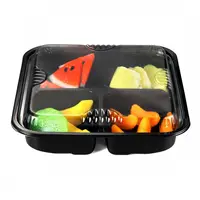 Transparent Food Grade Plastic Lunch Tray-Meal Tray-Disposable